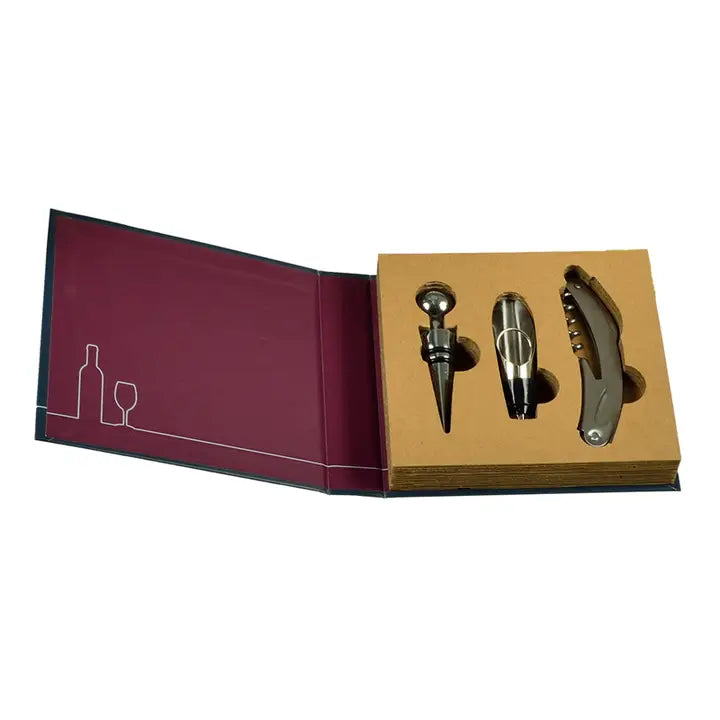 3Pc Wine Accessories Set