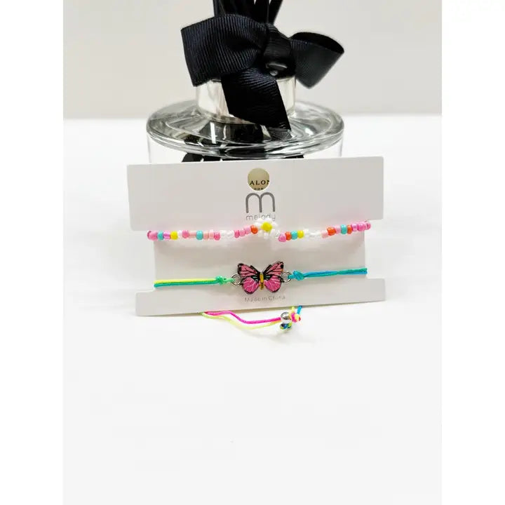 Butterfly String Adjustable Bracelet