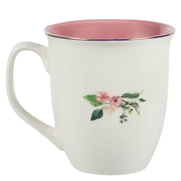 Mug Pink Floral Amazing Grace