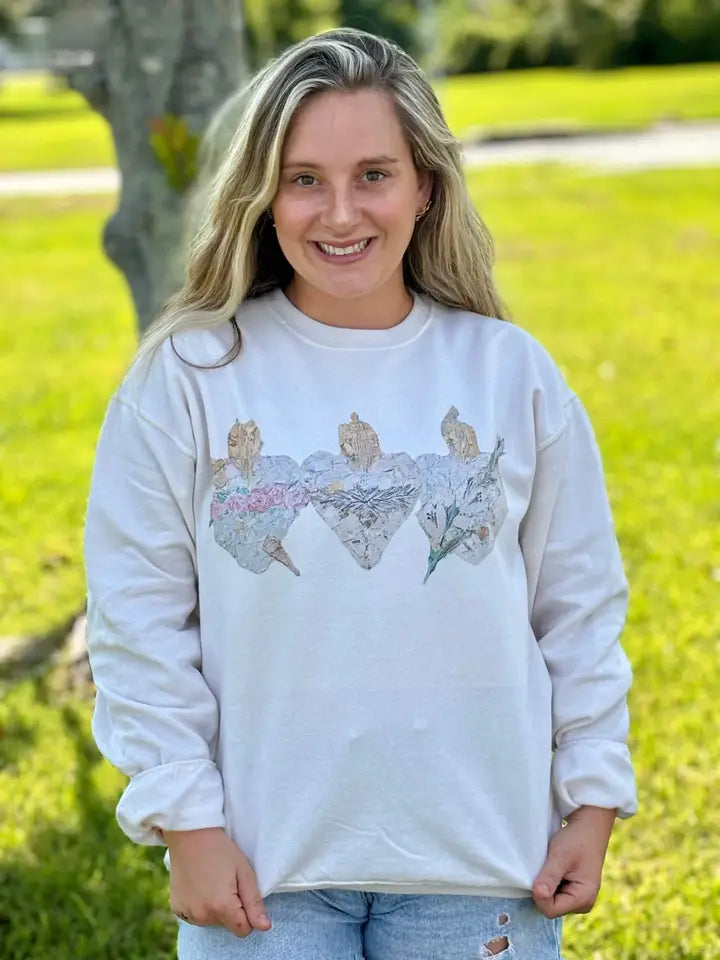 Harleigh Leonard's Holy Hearts Sweatshirt