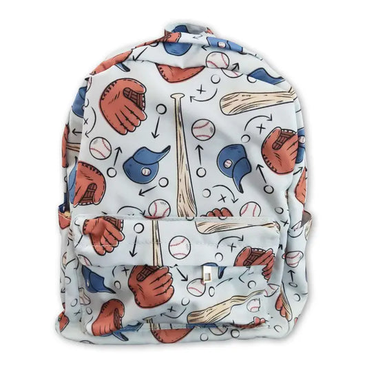 Baseball Print Boy Backpack