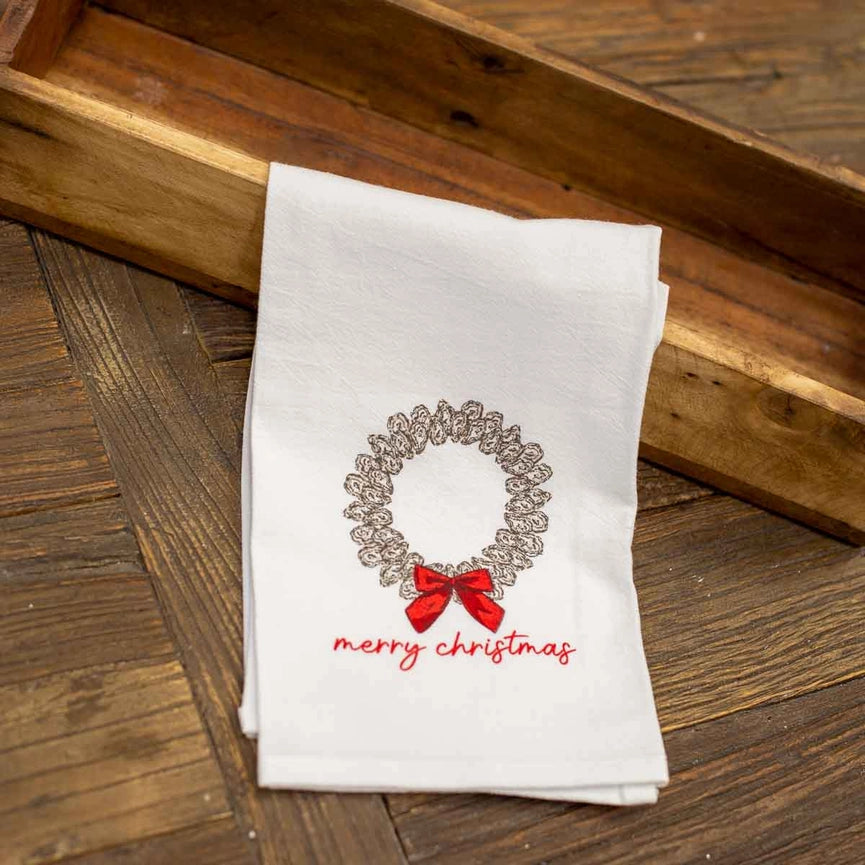 Oyster Wreath Hand Towel
