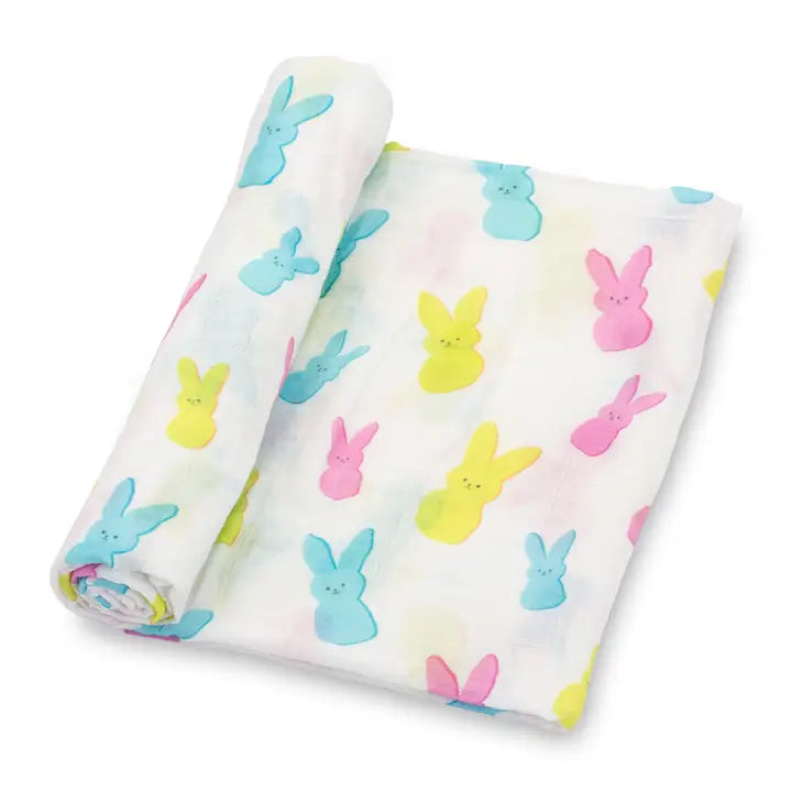 Lolly Banks Easter Peeps Muslin Blanket