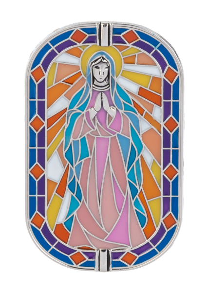 St Mary Swivel Visor Clip- Ganz