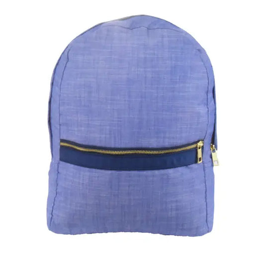 Navy Chambray Medium Backpack