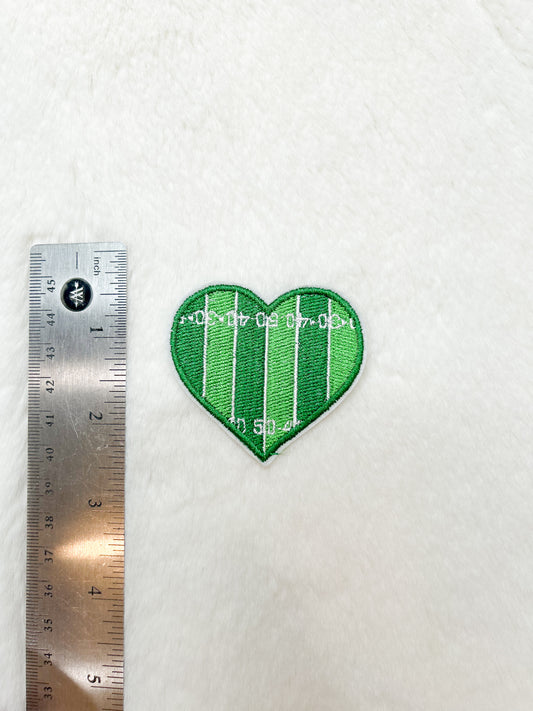 Patch-Heart Football Yard Line