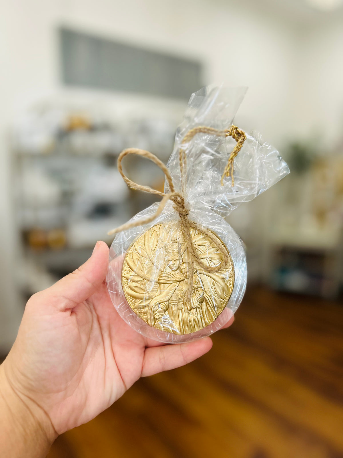 Sacred Mother, Sacred Child Wreath Ornament