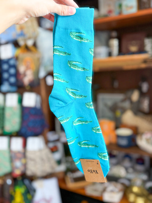 Yo Yo Gator Socks- L