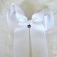 Maria White Hanging Bow With Charm