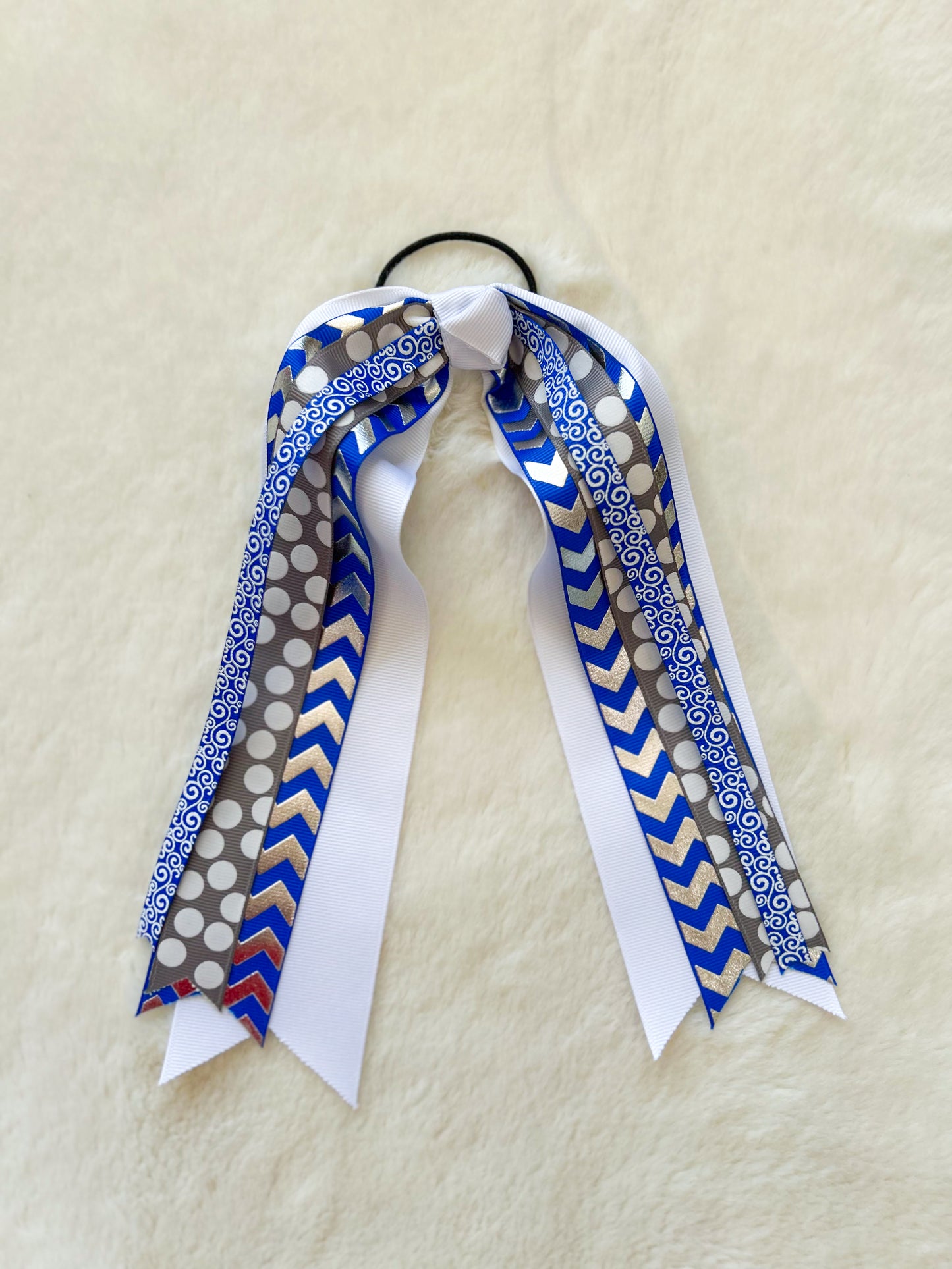 Touchdown Tassel Streamer Blue/White/Grey
