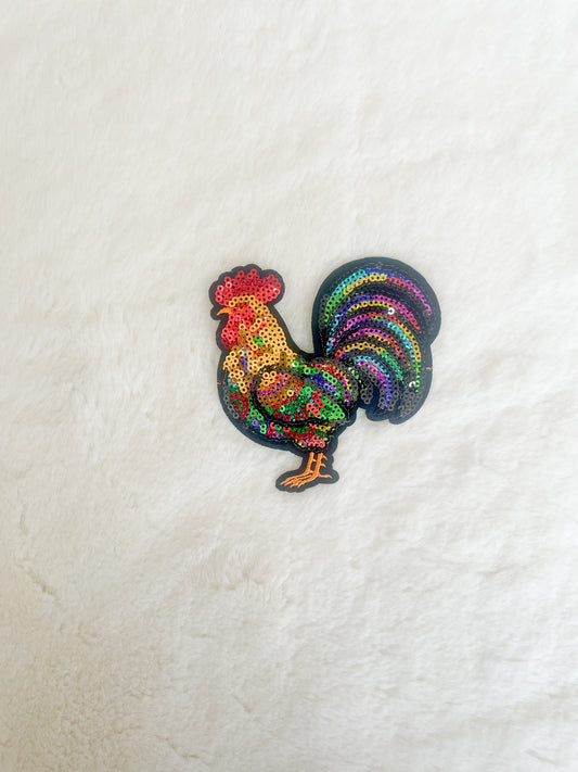 Patch- Small Mardi Gras Chicken On The Run