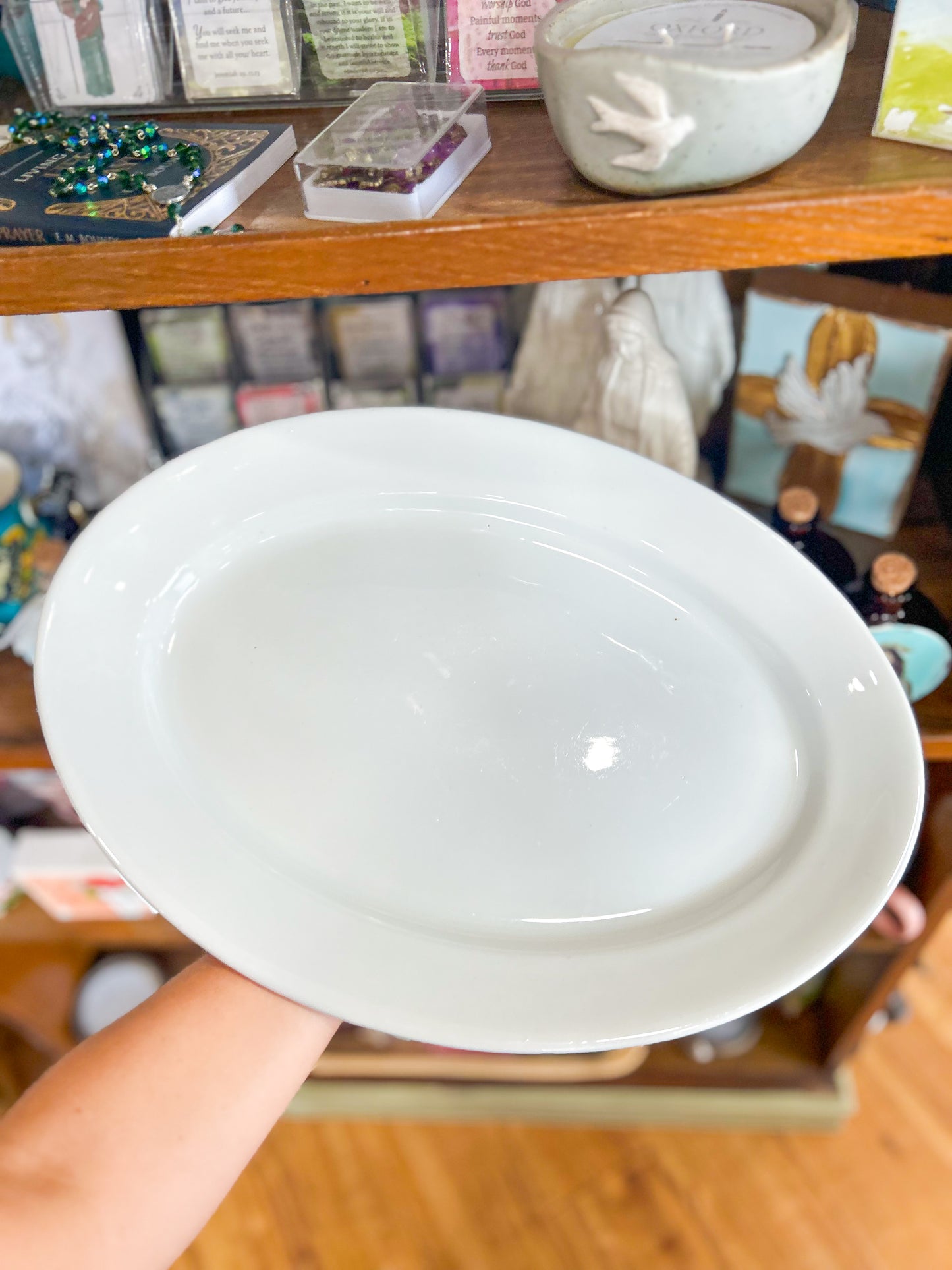 Classic White Oval Platter