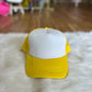 Two Tone Mesh Back High Crown Foam Trucker Hat