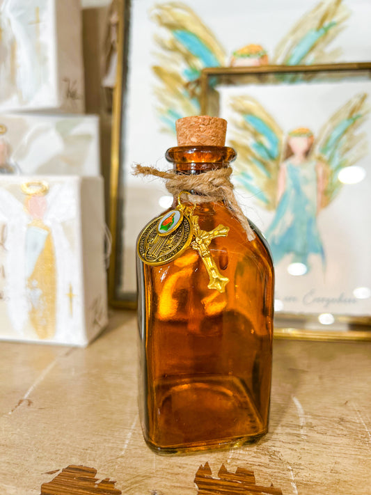 Sacred Heart Men's Holy Water Containers