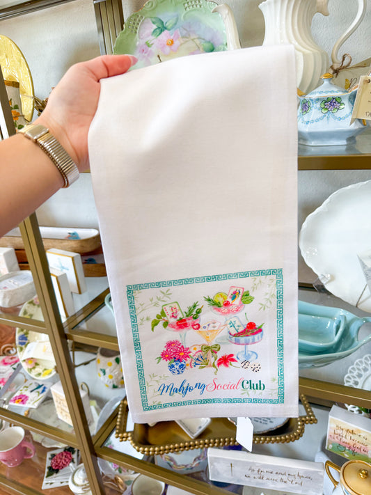 Mahjong Social Club Hand Towel
