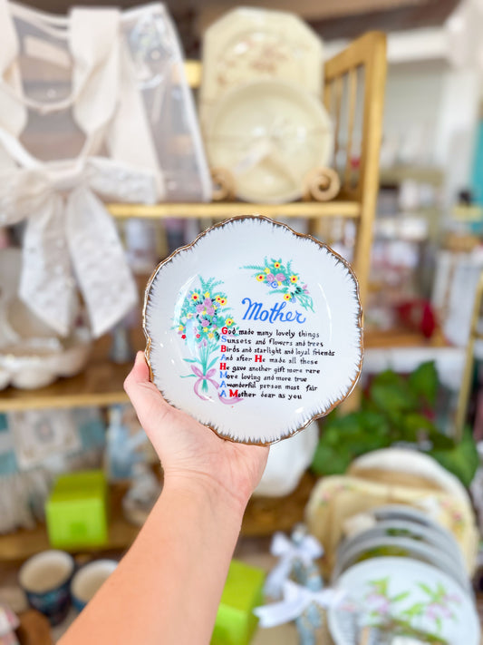 Mother’s Poem Collector’s Plate
