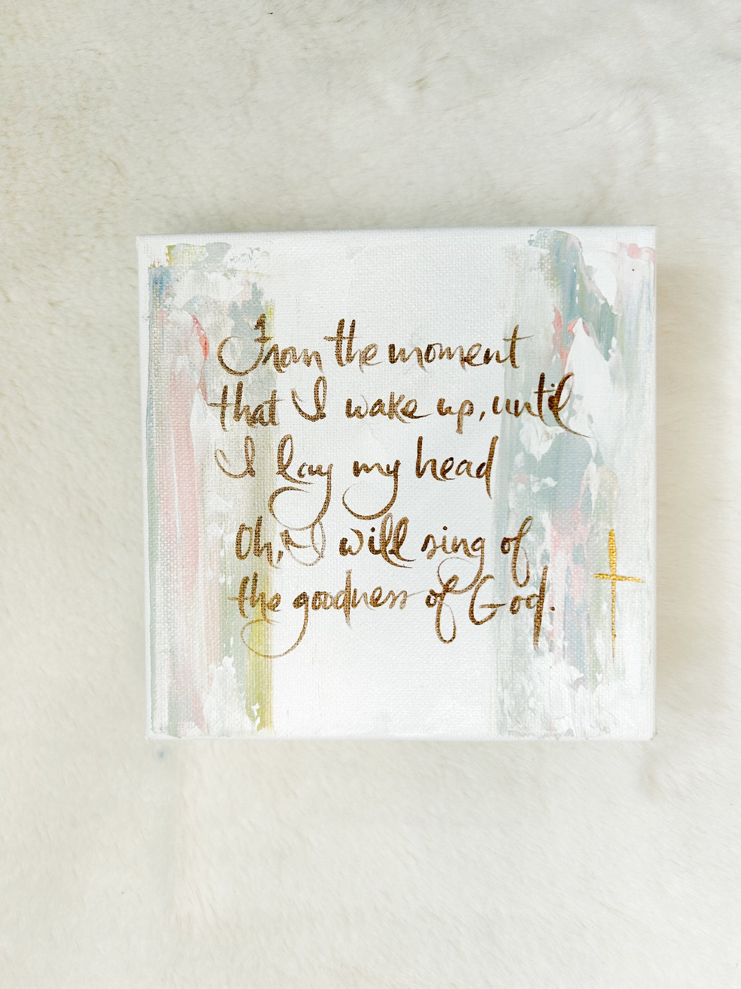 6x6 From the Moment Pink and Blue Pastel Background