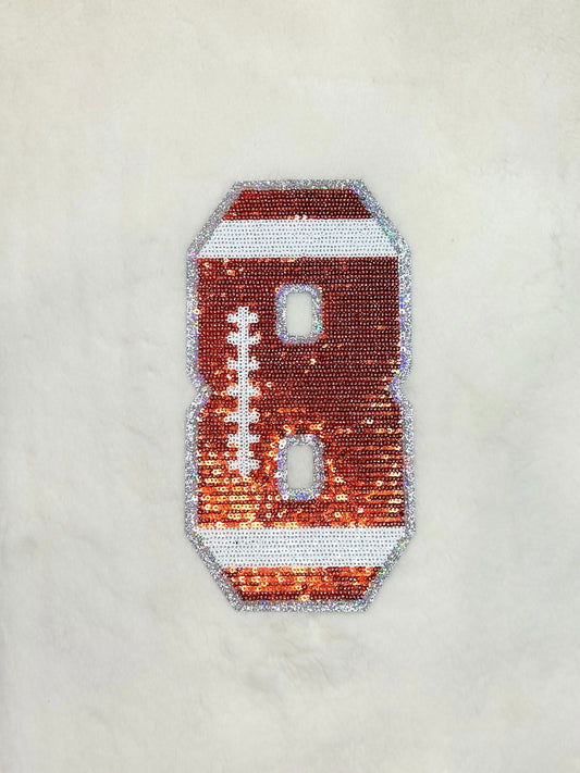Patch- Football Number 8