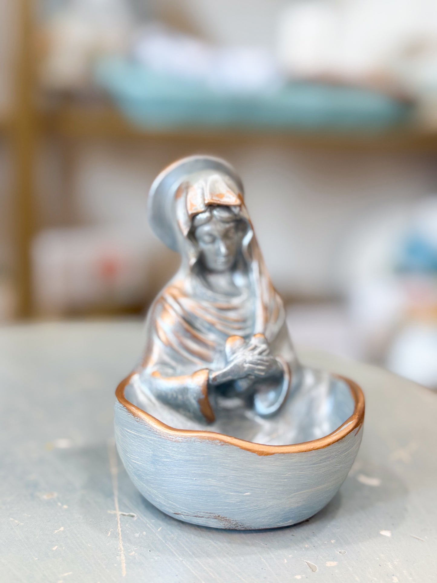 A Mother’s Grace Trinket Dish- Blue