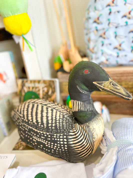 Loon Duck Figurine Pillow