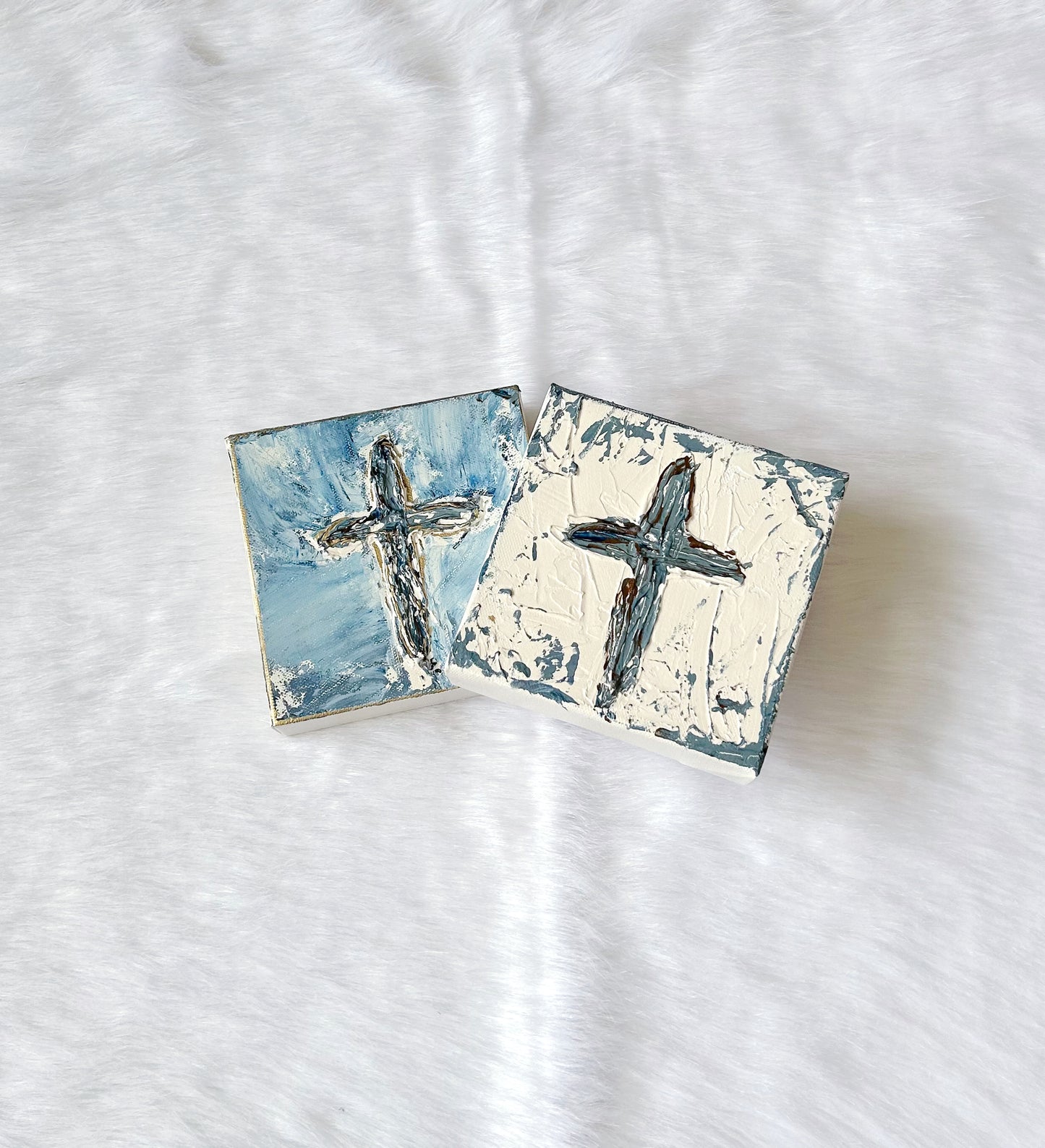 6x6 Cross Block Canvas