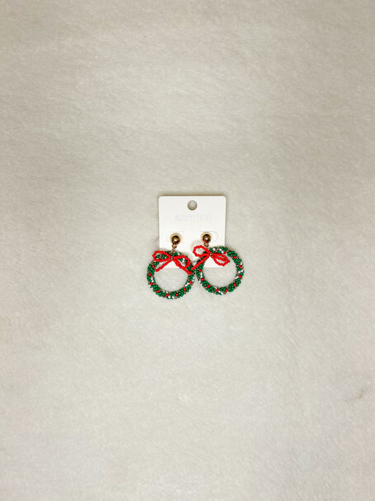 Yuletide Wreath Earrings