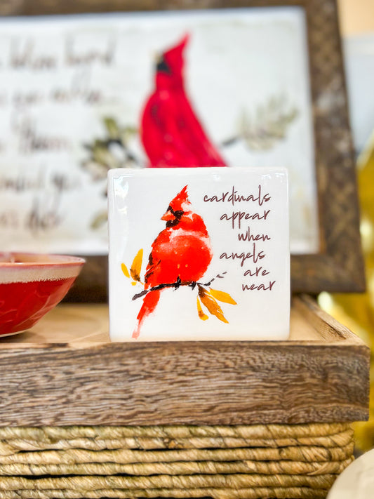 Cardinals Appear When Cardinal Block Art