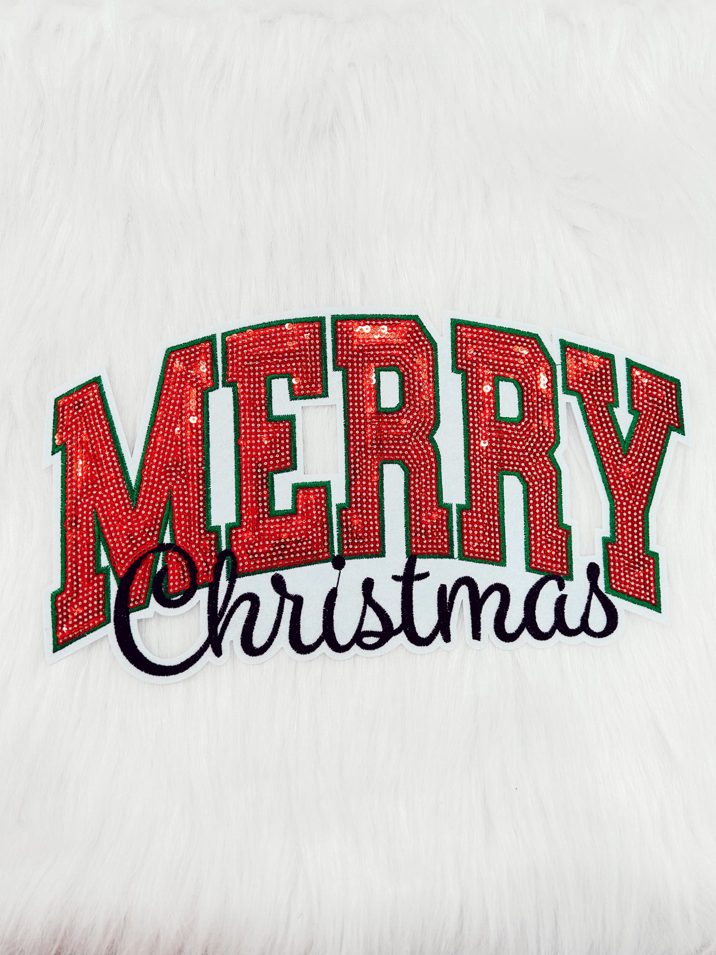 Patch- Block And Script Merry Christmas