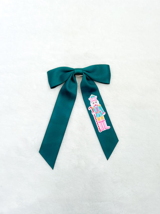 Hanging Bow Candyland Nutcracker Green