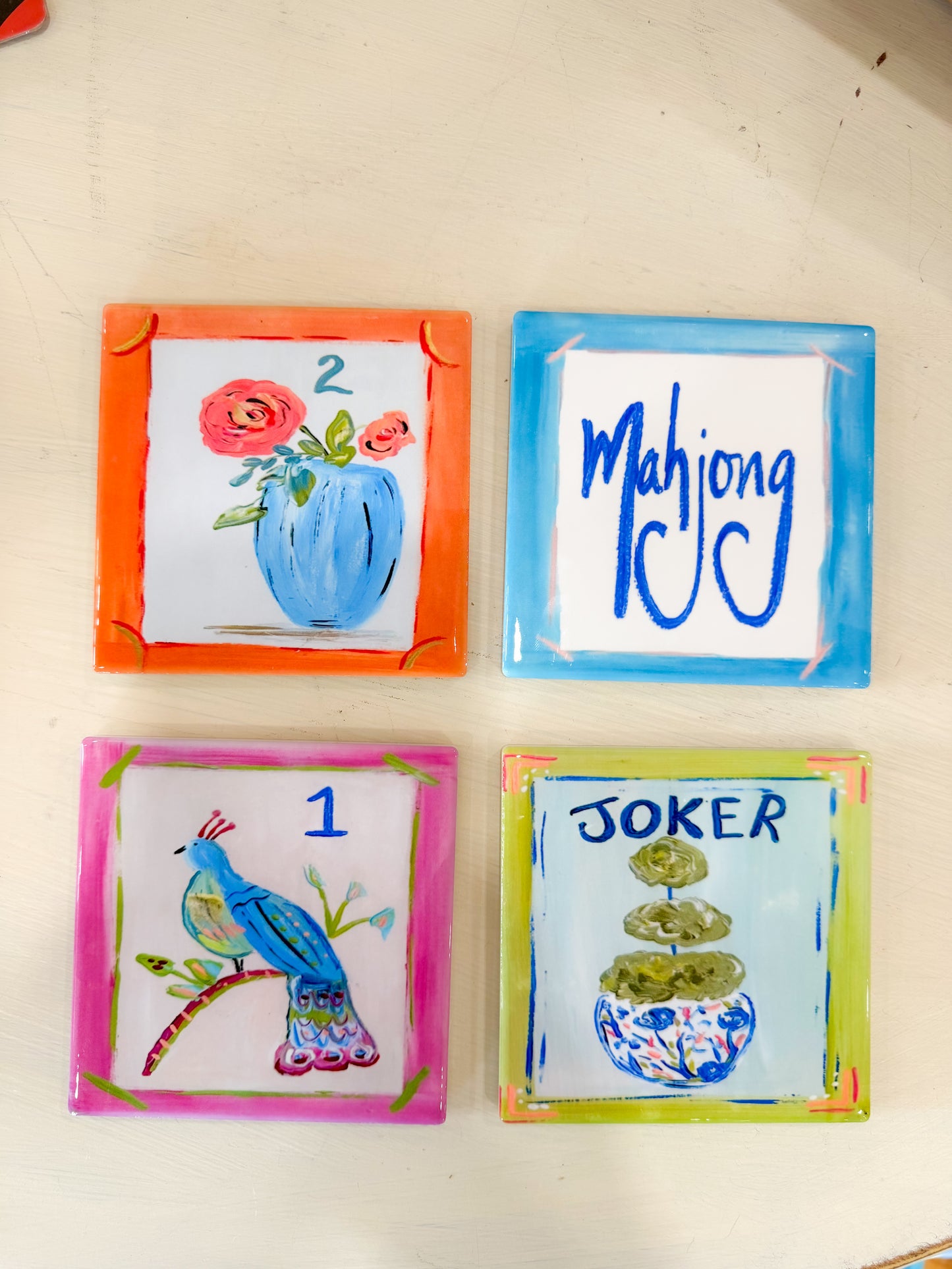 Mahjong Coaster with Joker - GA