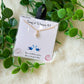 Song of Soloman 4:7 Gold Rhinestone Cross Necklace