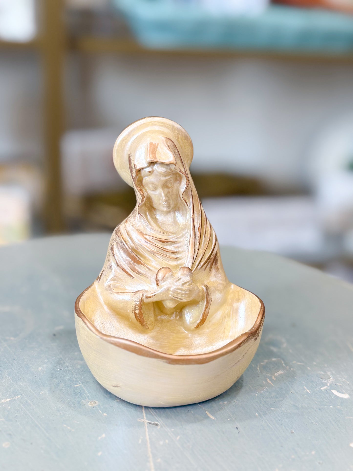 A Mother’s Grace Trinket Dish- Cream