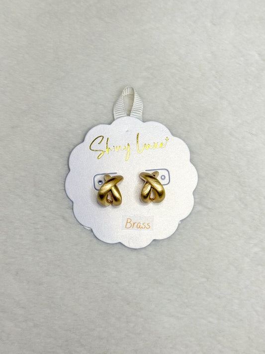 Shiny Lux Eternal Gold Hoops