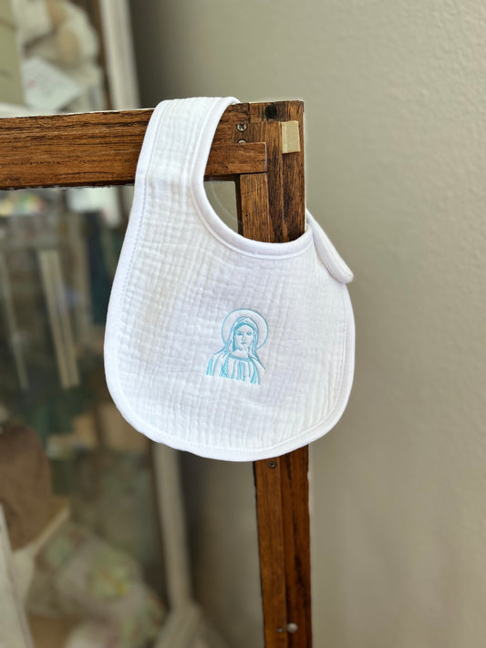 Classic Mother Mary Pray For Us Bib