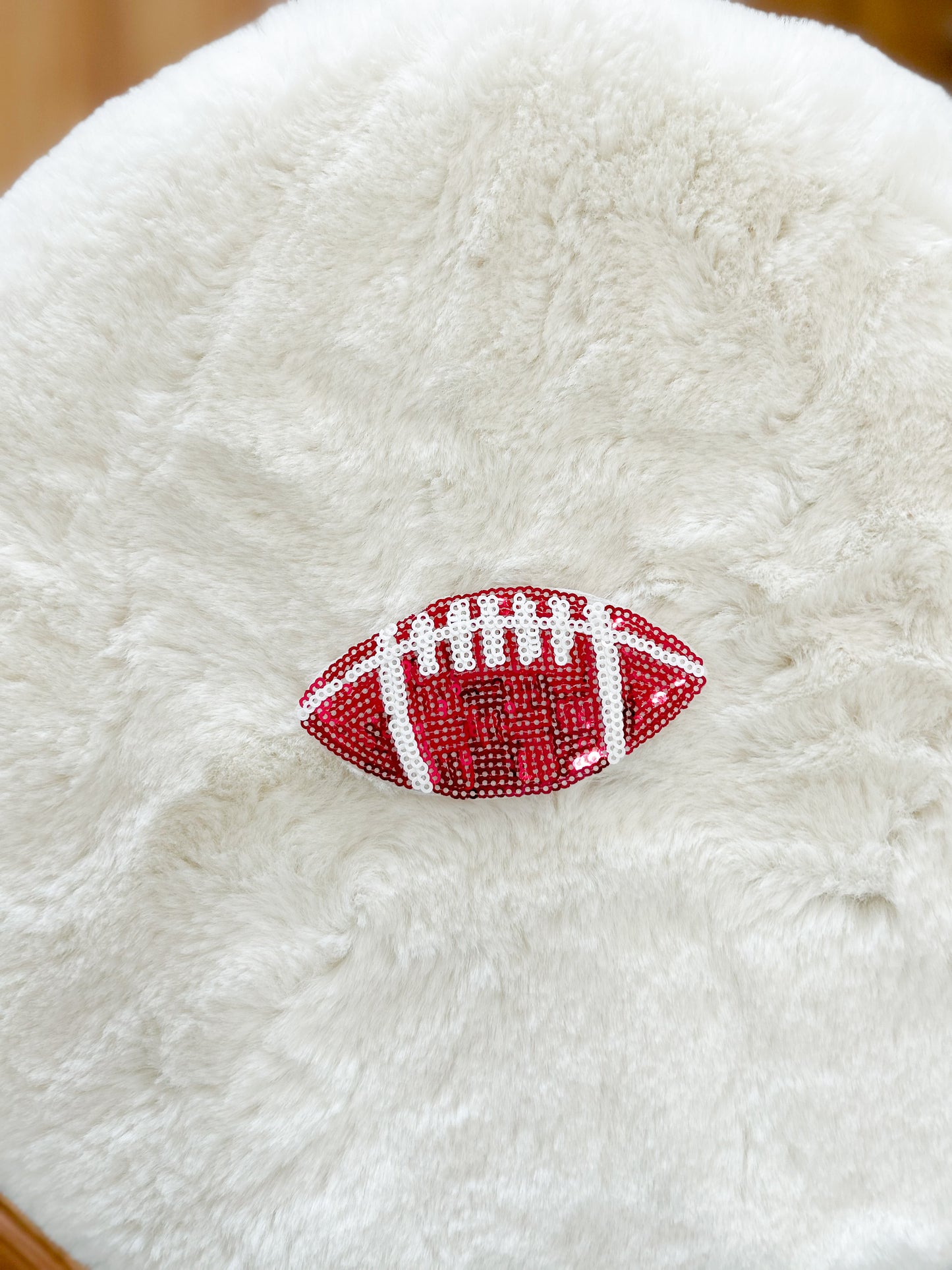 Patch- Small Sequin Colored Football