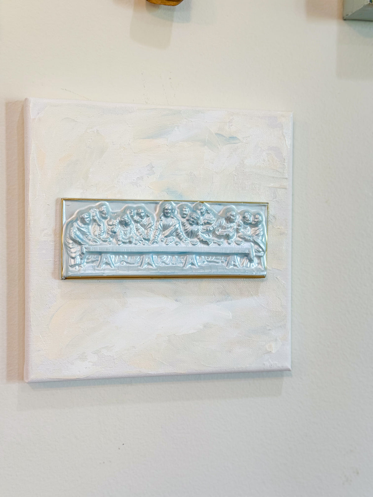 Gathered in His Name- Last Super on 8x8 Cream Canvas