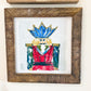 The Royal Guard Red and Blue Nutcraker Framed Art 12x12
