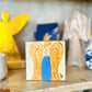 Angel of Comfort Mini Wood Block- Blue