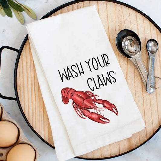 Wash Your Claws Tea Towel