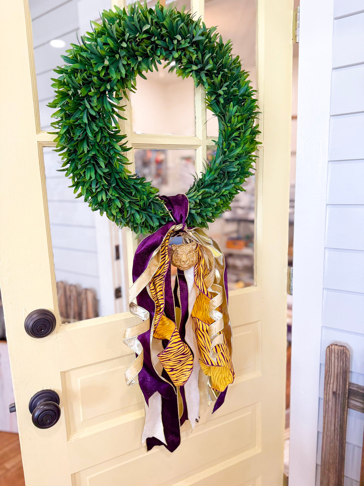 Tiger Strip Wreath Tails/ Streamer Style