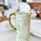 Olive Green Floral Holder