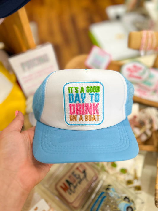 Patch- It's a Good Day to Drink on a Boat