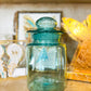 Large Turquoise Vintage Canister