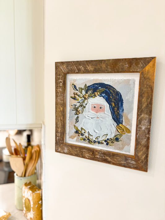 GA Navy Santa 12x12 Art