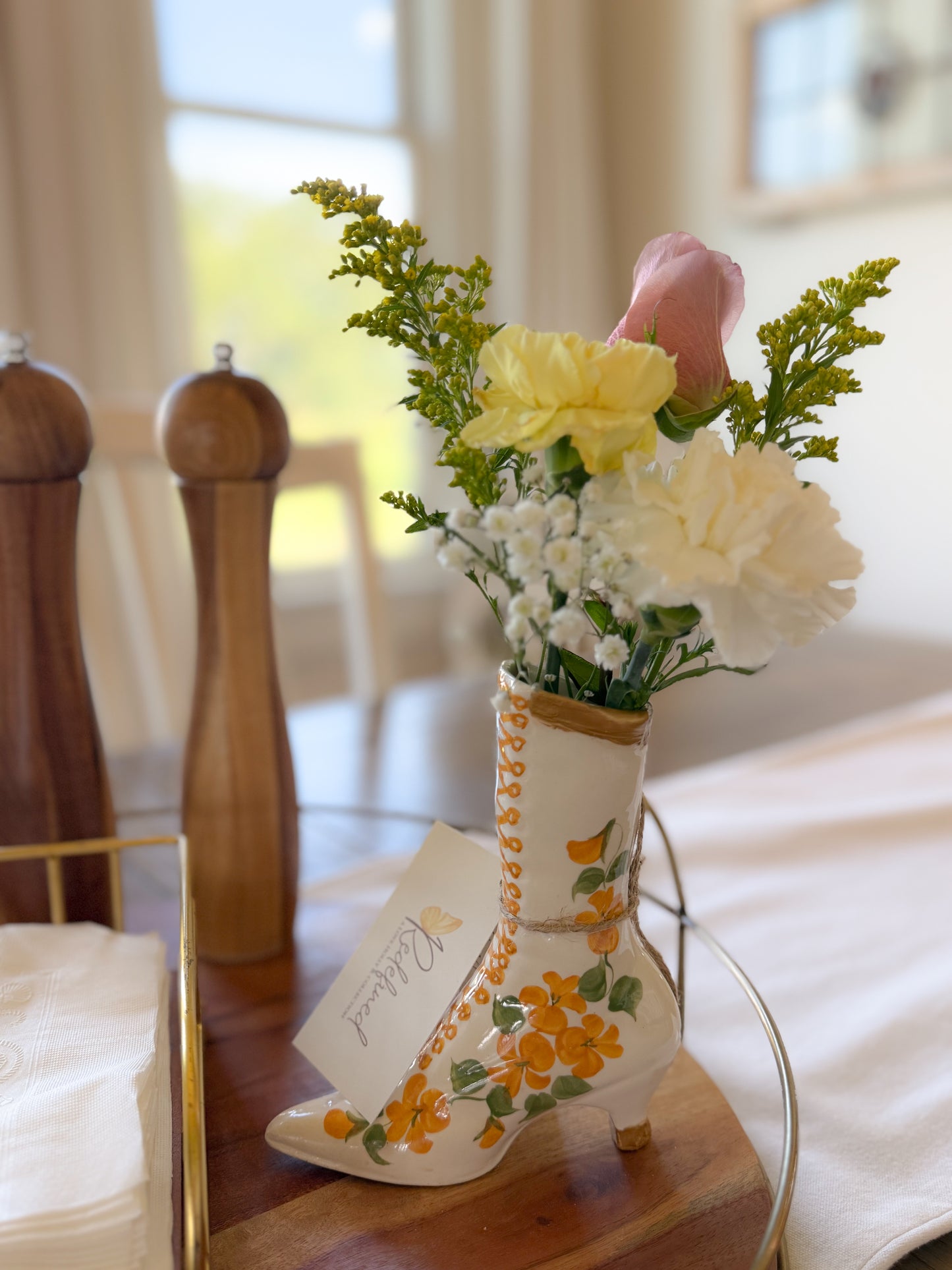 Sweet Tea & Sunshine Glass Collectable Boot
