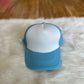 Two Tone Mesh Back High Crown Foam Trucker Hat