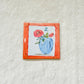 Mahjong Coaster with Flower- GA
