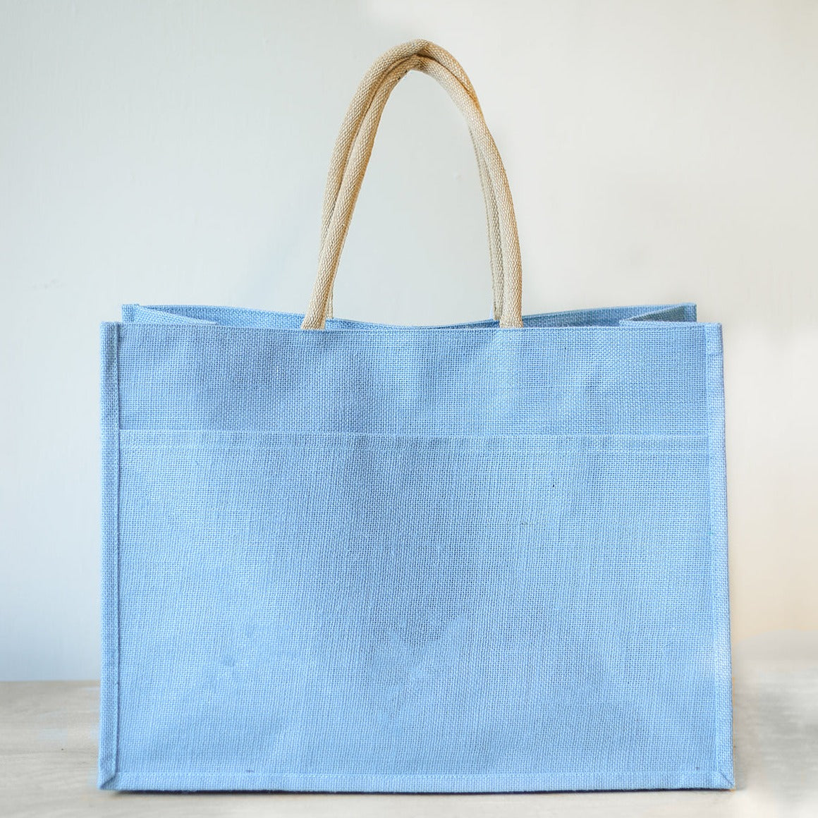 Jute Pocket Tote Palace Blue