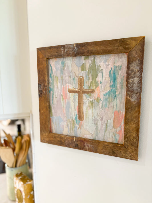 GA Pastel Cross 12X12