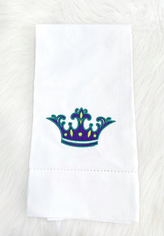 Margaret Crown Hemstitch Hand Towel